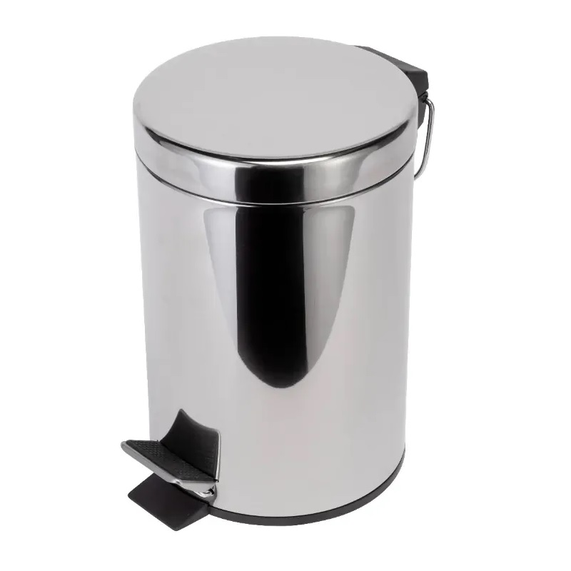 Croydex Britannia 3 Litre Pedal Bin - Chrome